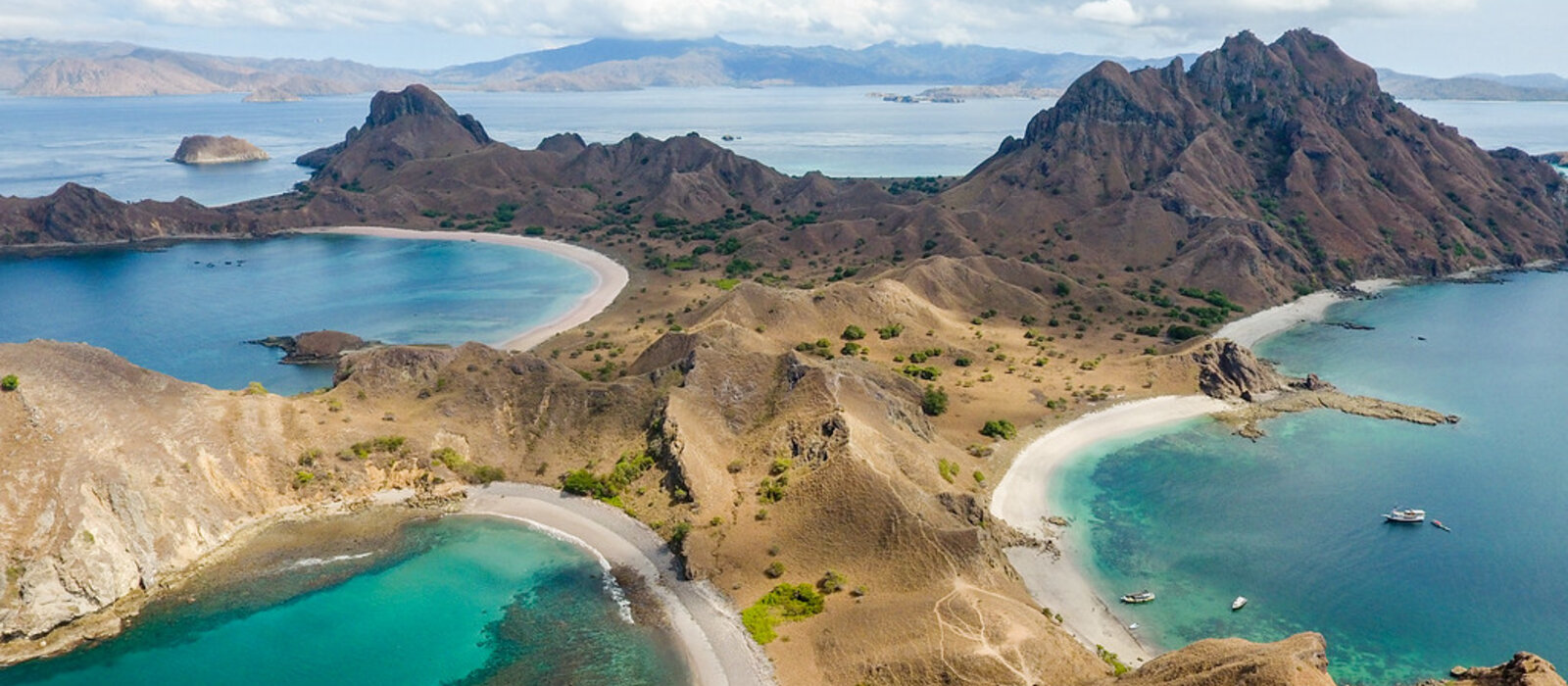 Aerial view of Padar Island, Komodo National Park, Indonesia